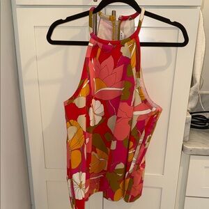 Trina Turk Vibrant Floral Halter Camisole
